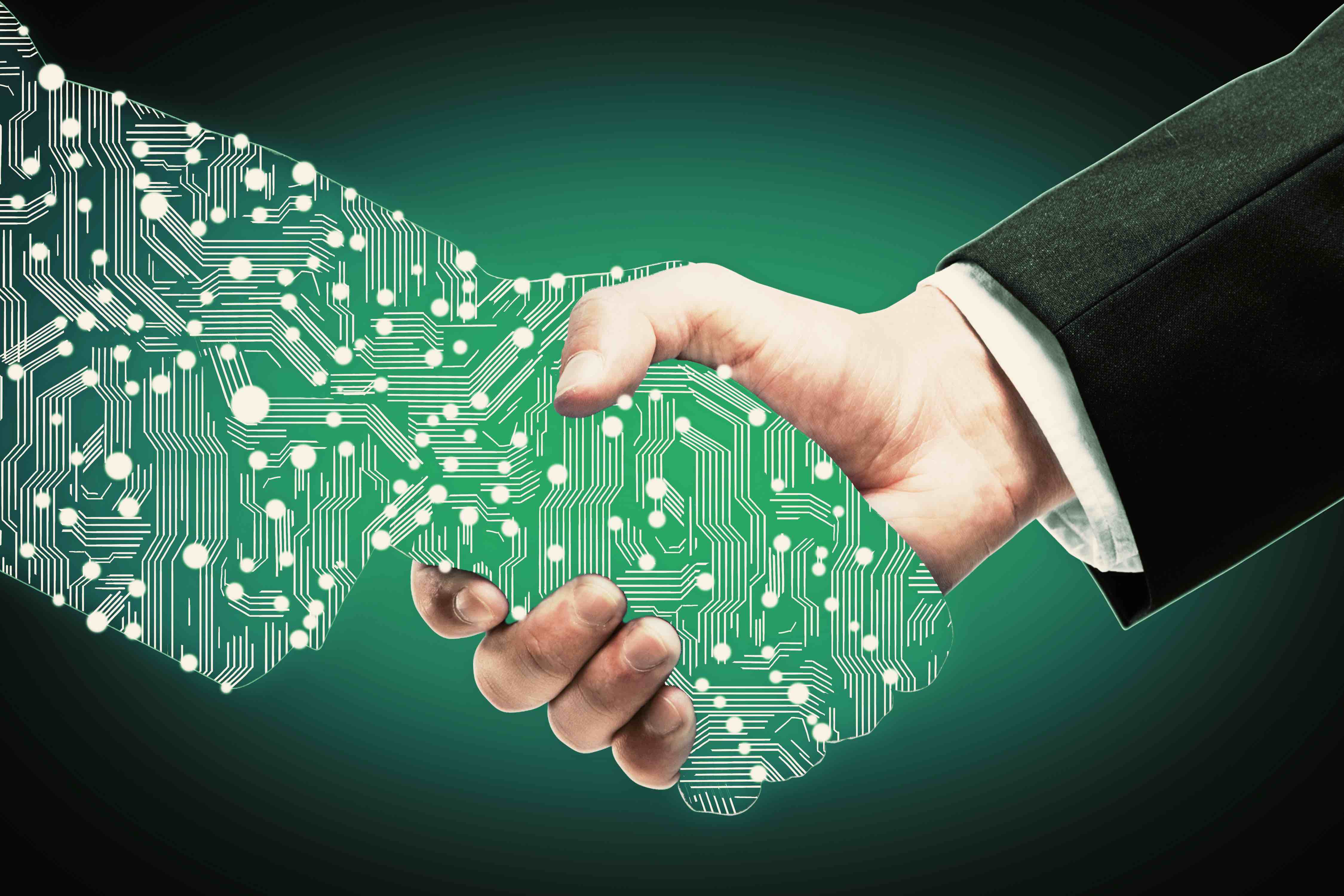 Technology partners concept 